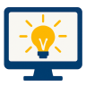 logo PC with lightbulb